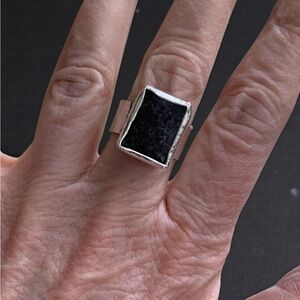 Yooperlite Ring in Sterling Silver size 9